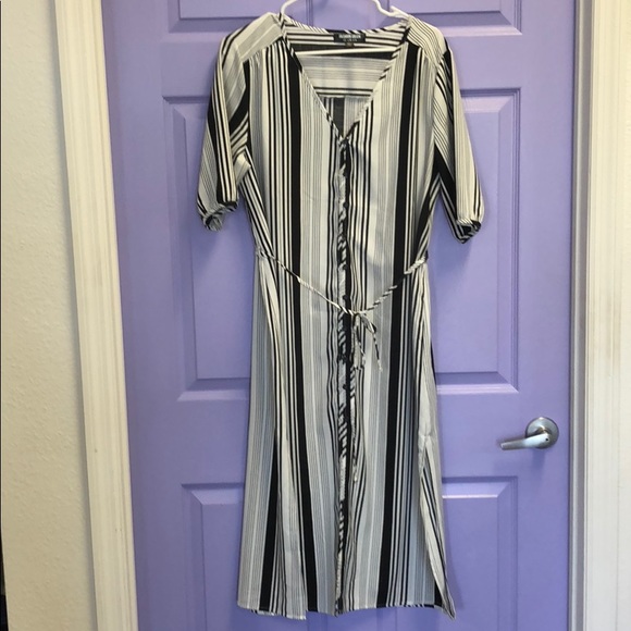 Fashion Union Dresses & Skirts - Black & Whie striped dress